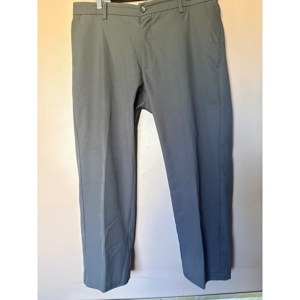 Lee Performance Series Traveler Chino Pants Mens 36 Gray Straight Fit Polyester